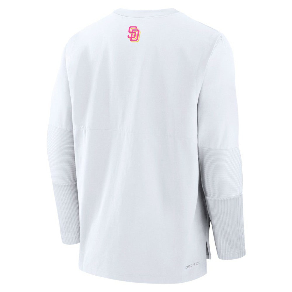 San Diego Padres 2025 City Connect Authentic Collection Player Dri-FIT Lightweight Pullover - White | Nike