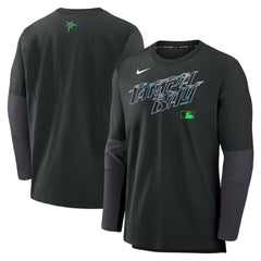 Tampa Bay Rays 2025 City Connect Authentic Collection Player Dri-FIT Lightweight Pullover - Black | Nike