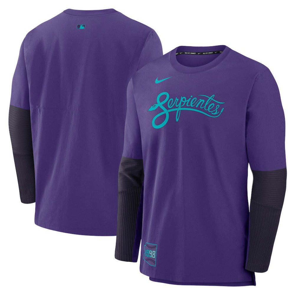 Arizona Diamondbacks 2025 City Connect Authentic Collection Player Dri-FIT Lightweight Pullover - Purple | Nike