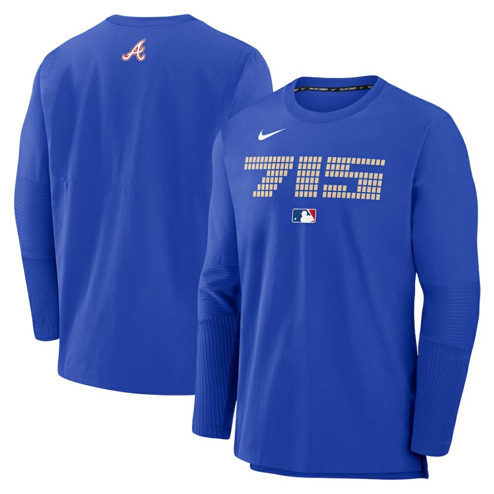 Atlanta Braves 2025 City Connect Authentic Collection Player Dri-FIT Lightweight Pullover - Royal | Nike