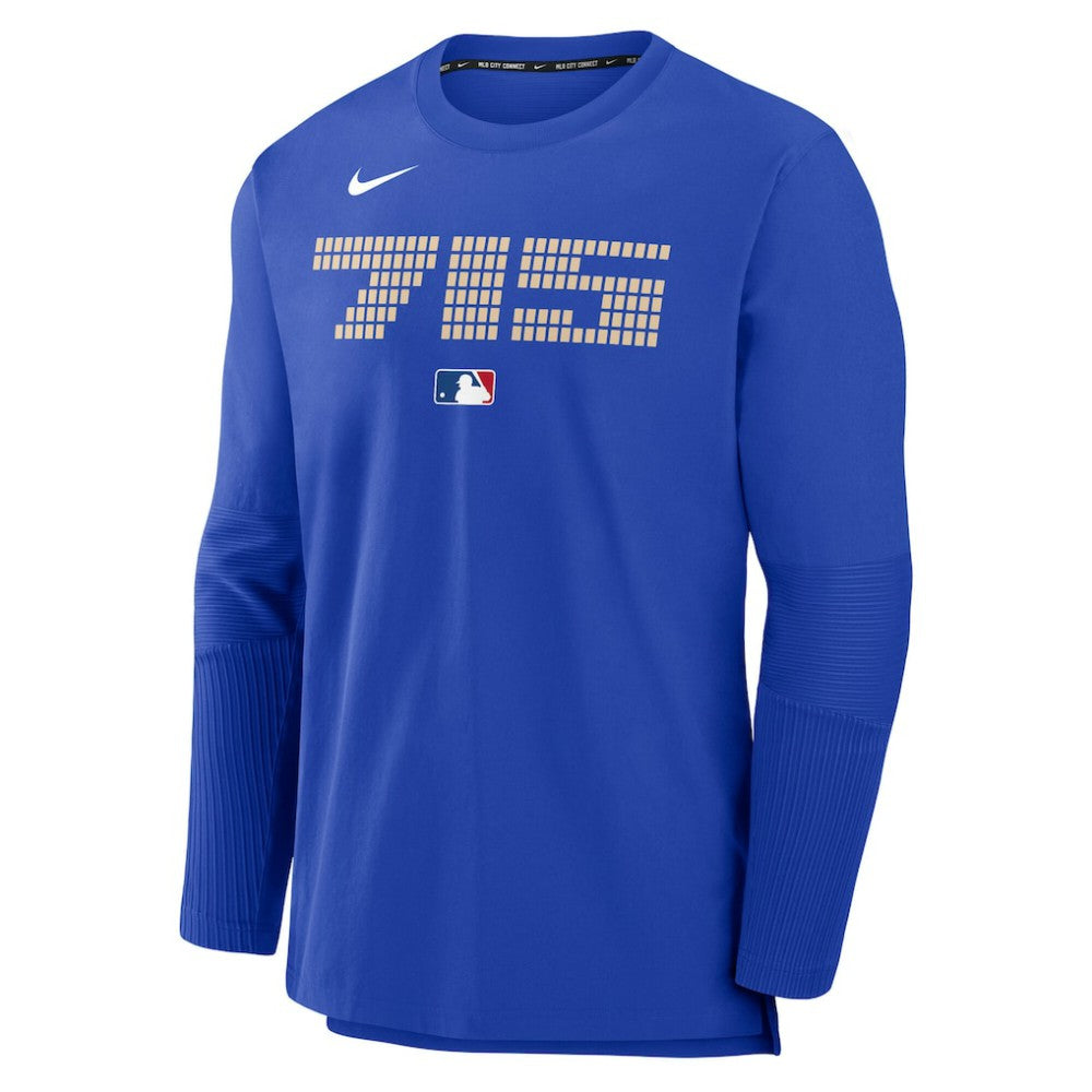 Atlanta Braves 2025 City Connect Authentic Collection Player Dri-FIT Lightweight Pullover - Royal | Nike