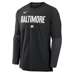 Baltimore Orioles 2025 City Connect Authentic Collection Player Dri-FIT Lightweight Pullover - Black | Nike