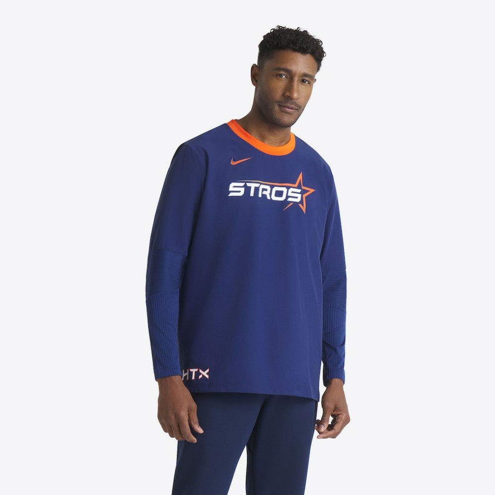 Houston Astros 2025 City Connect Authentic Collection Lightweight Player Performance Long Sleeve Top - Navy | Nike