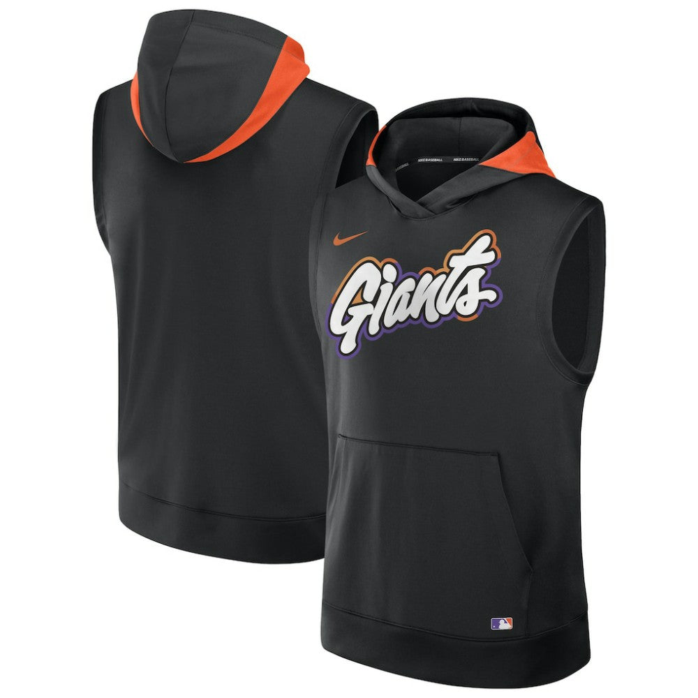 San Francisco Giants 2025 City Connect Authentic Collection Dri-FIT Sleeveless Hoodie - Black | Nike