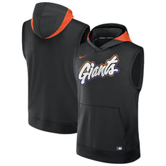 San Francisco Giants 2025 City Connect Authentic Collection Dri-FIT Sleeveless Hoodie - Black | Nike