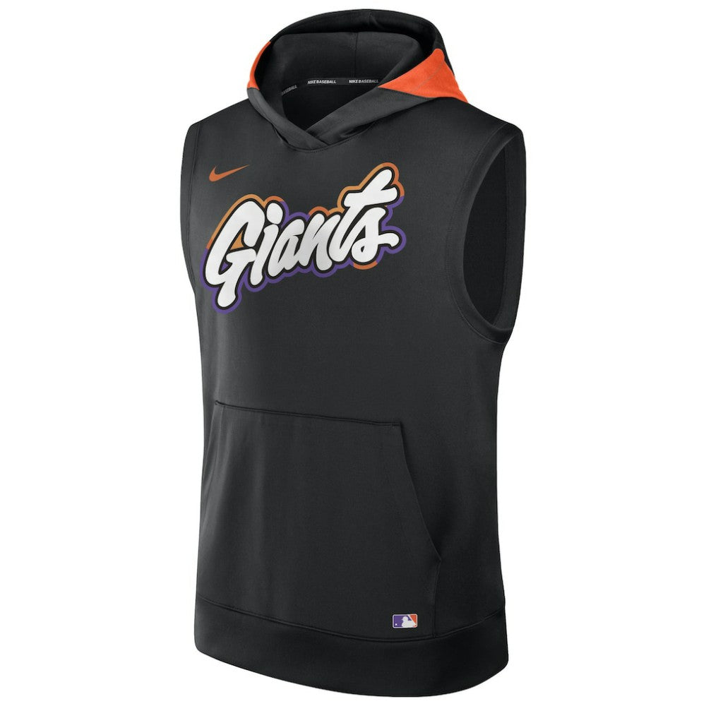San Francisco Giants 2025 City Connect Authentic Collection Dri-FIT Sleeveless Hoodie - Black | Nike