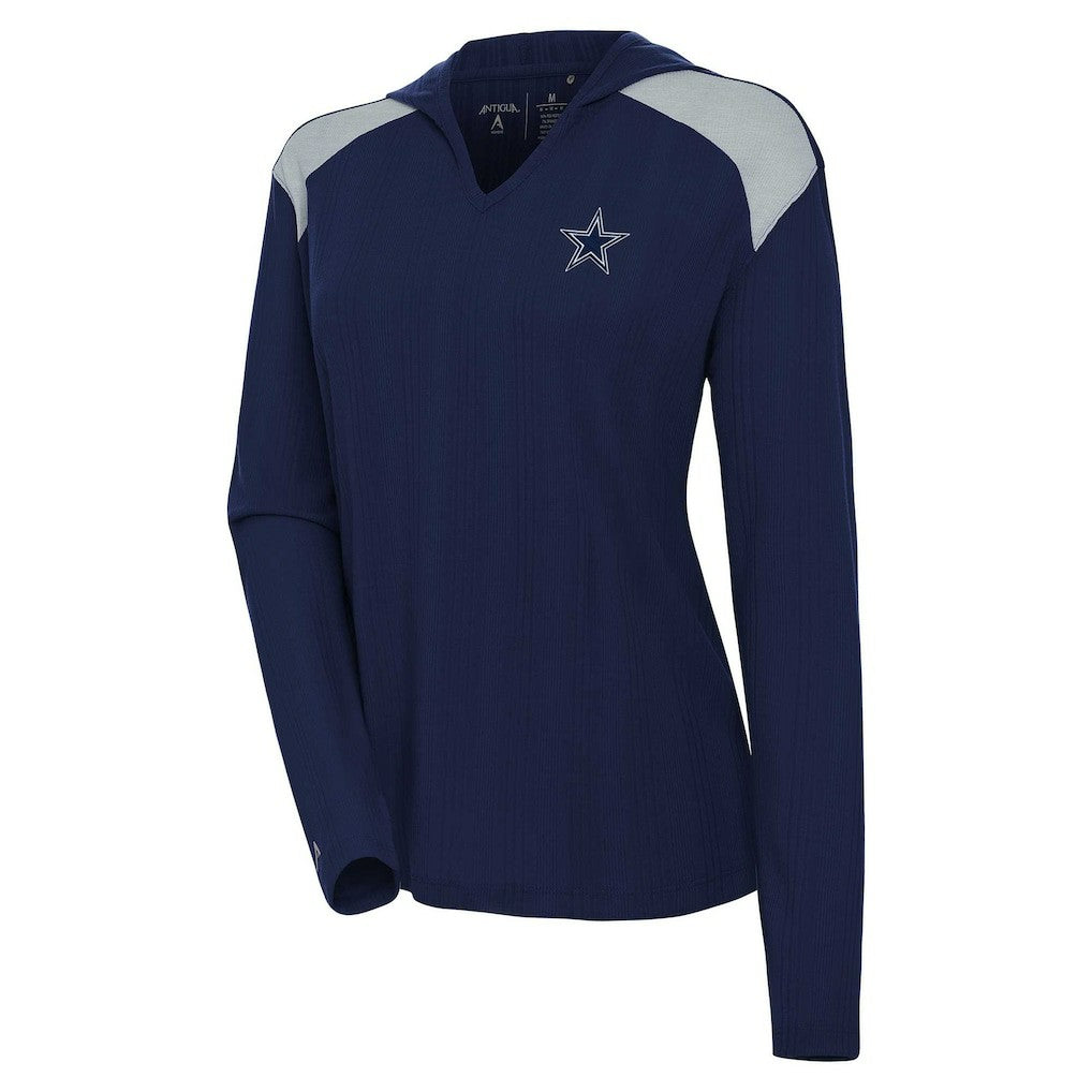 NFL Dallas Cowboys Antigua Women's Opulent Long Sleeve Hoodie T-Shirt