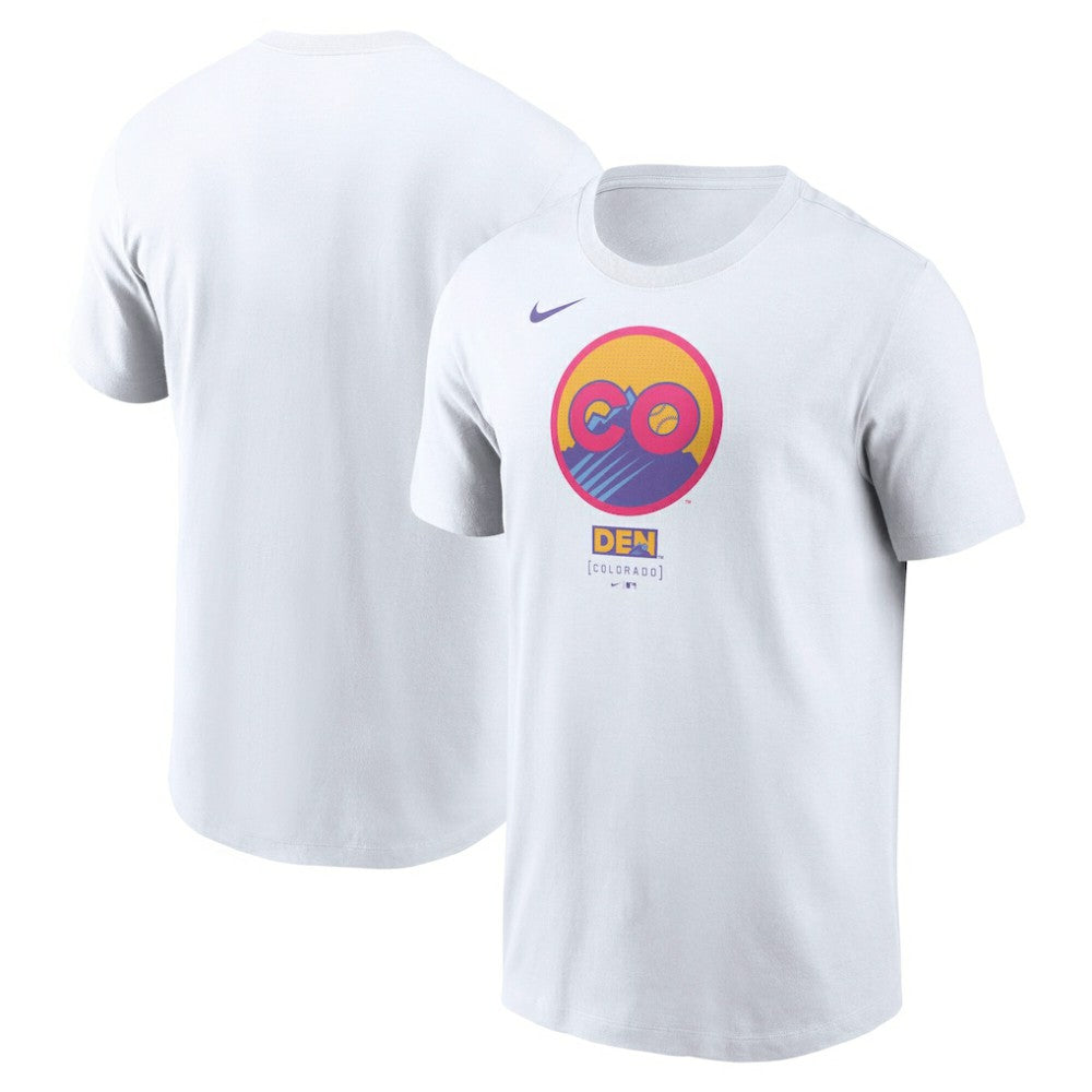 Colorado Rockies 2025 City Connect Logo T-Shirt - White | Nike