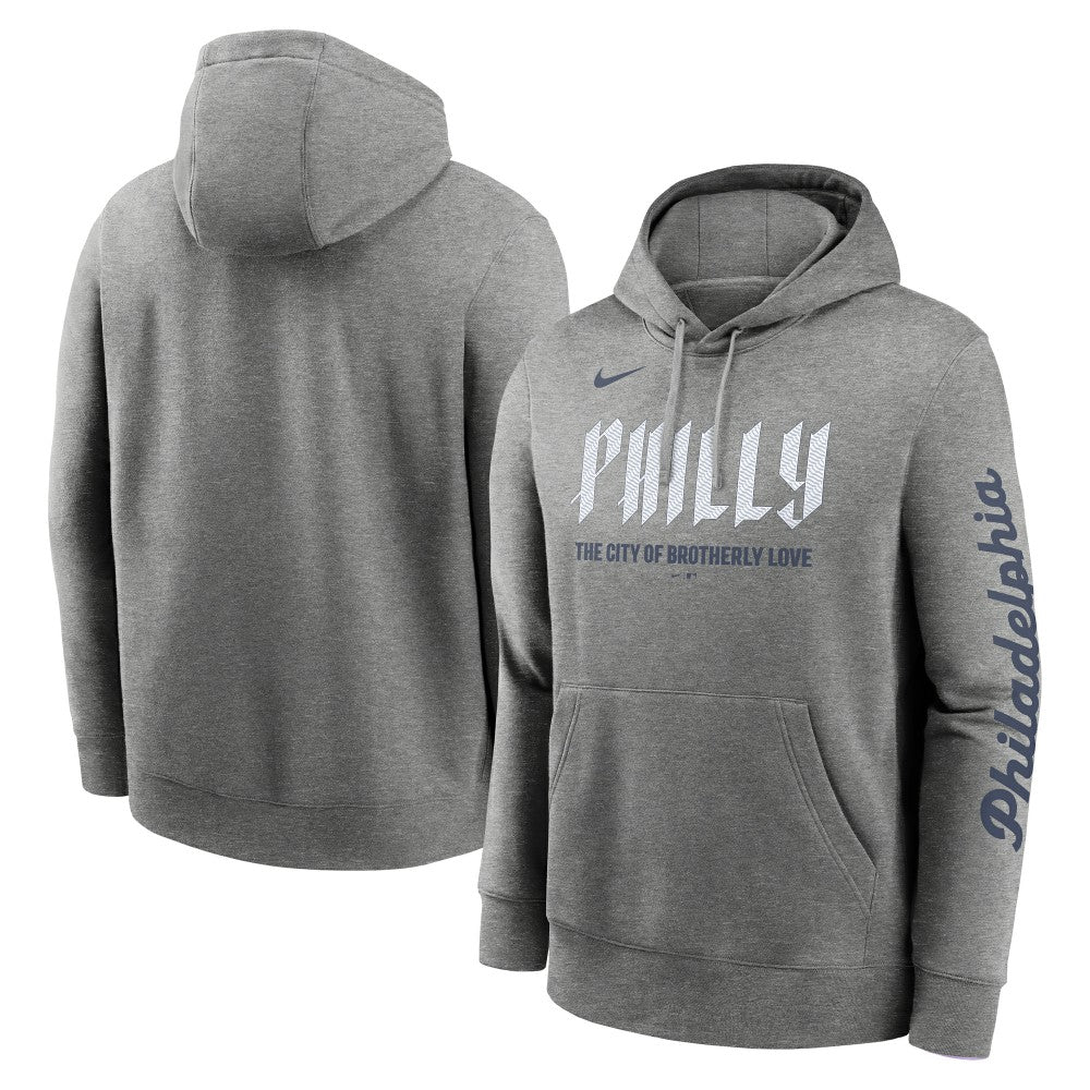 Philadelphia Phillies City Connect Club Pullover Hoodie - Heather Charcoal | Nike