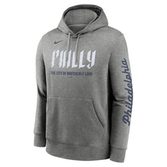 Philadelphia Phillies City Connect Club Pullover Hoodie - Heather Charcoal | Nike