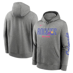 Colorado Rockies 2025 City Connect French Terry Club Fleece Pullover Hoodie - Heather Charcoal | Nike
