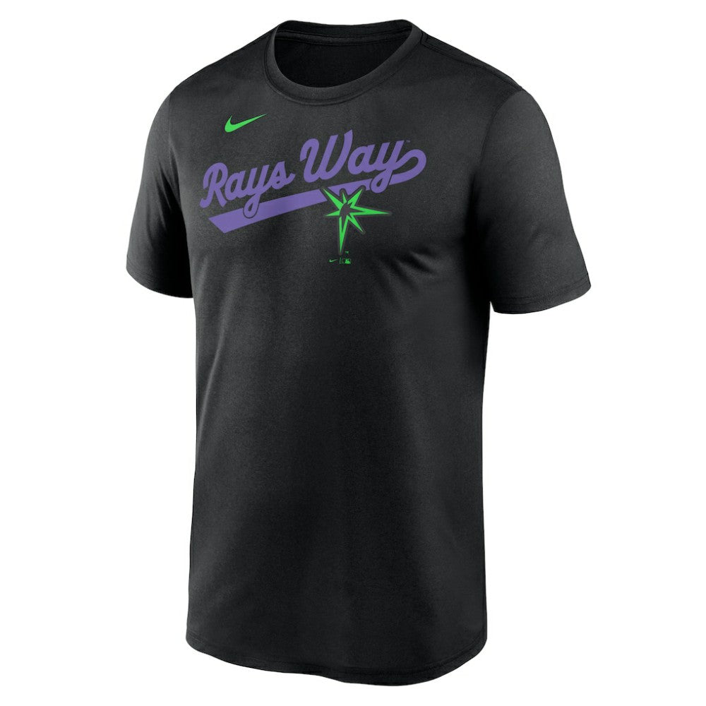 Tampa Bay Rays City Connect Team Phrase Script Legend Performance T-Shirt - Black | Nike