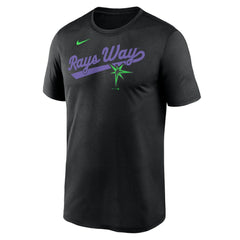 Tampa Bay Rays City Connect Team Phrase Script Legend Performance T-Shirt - Black | Nike