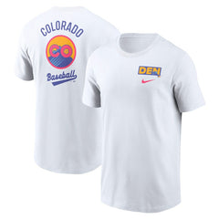 Colorado Rockies 2025 City Connect 2-Hit T-Shirt - White | Nike