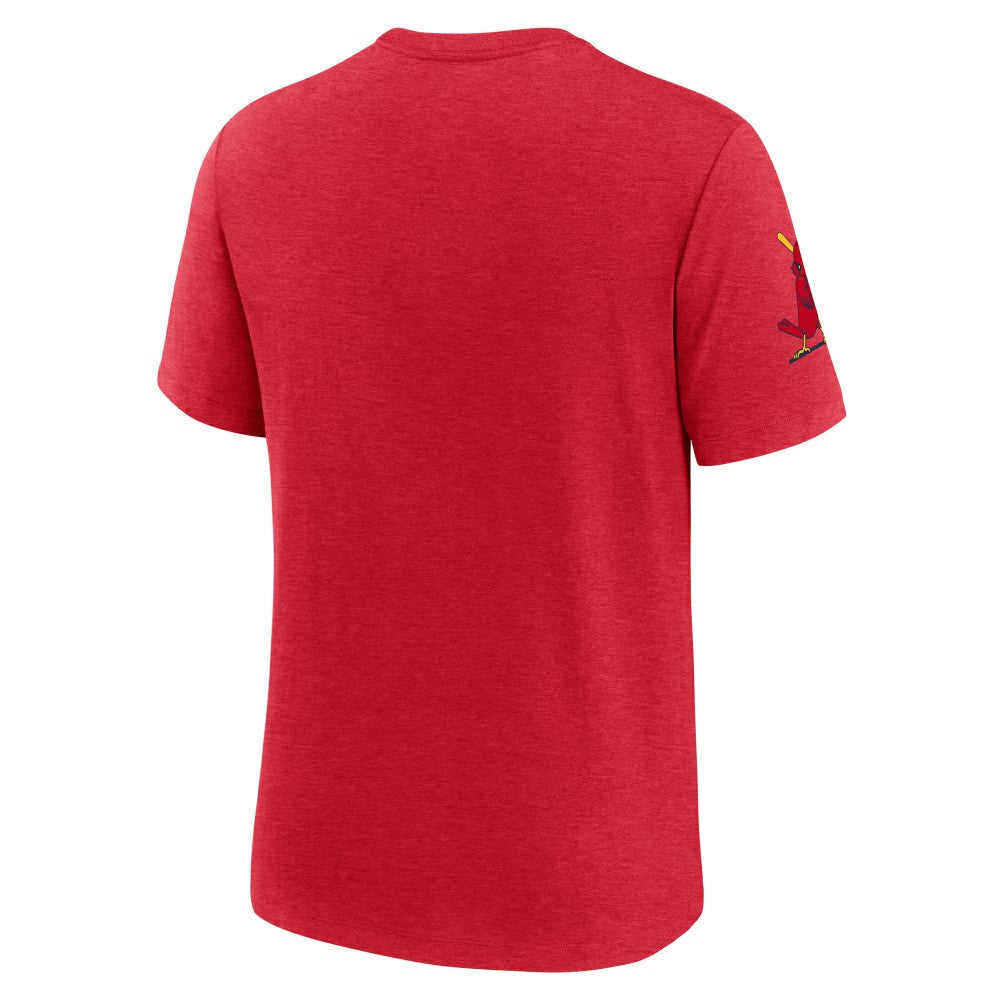 St. Louis Cardinals Cooperstown Collection Eras Tri-Blend T-Shirt - Heather Red | Nike