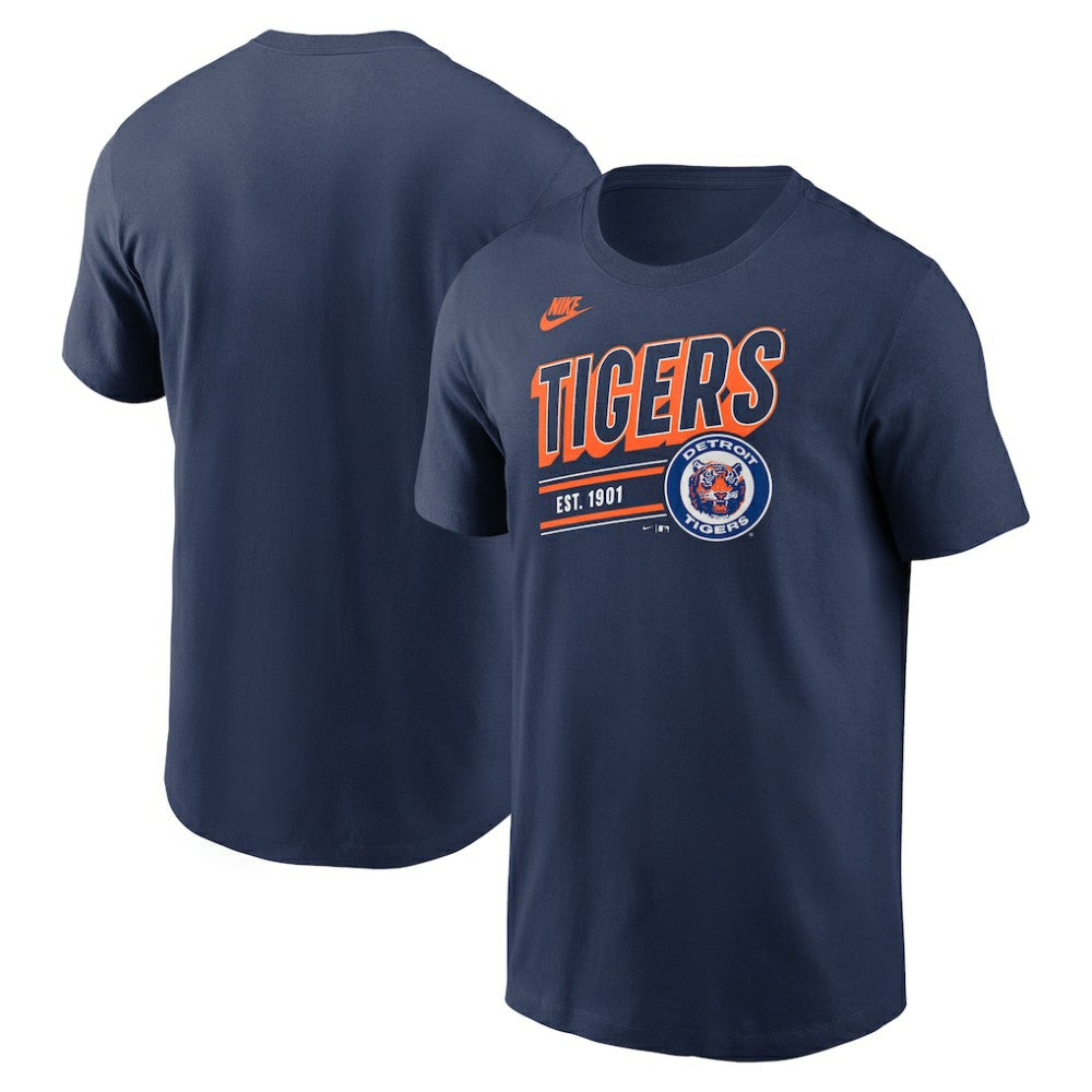 Detroit Tigers Cooperstown Collection Retro T-Shirt - Navy | Nike