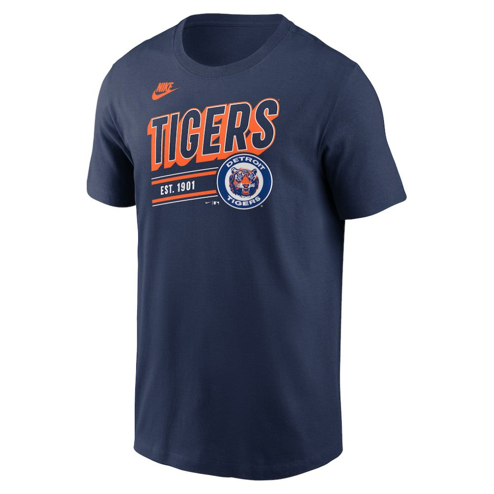 Detroit Tigers Cooperstown Collection Retro T-Shirt - Navy | Nike