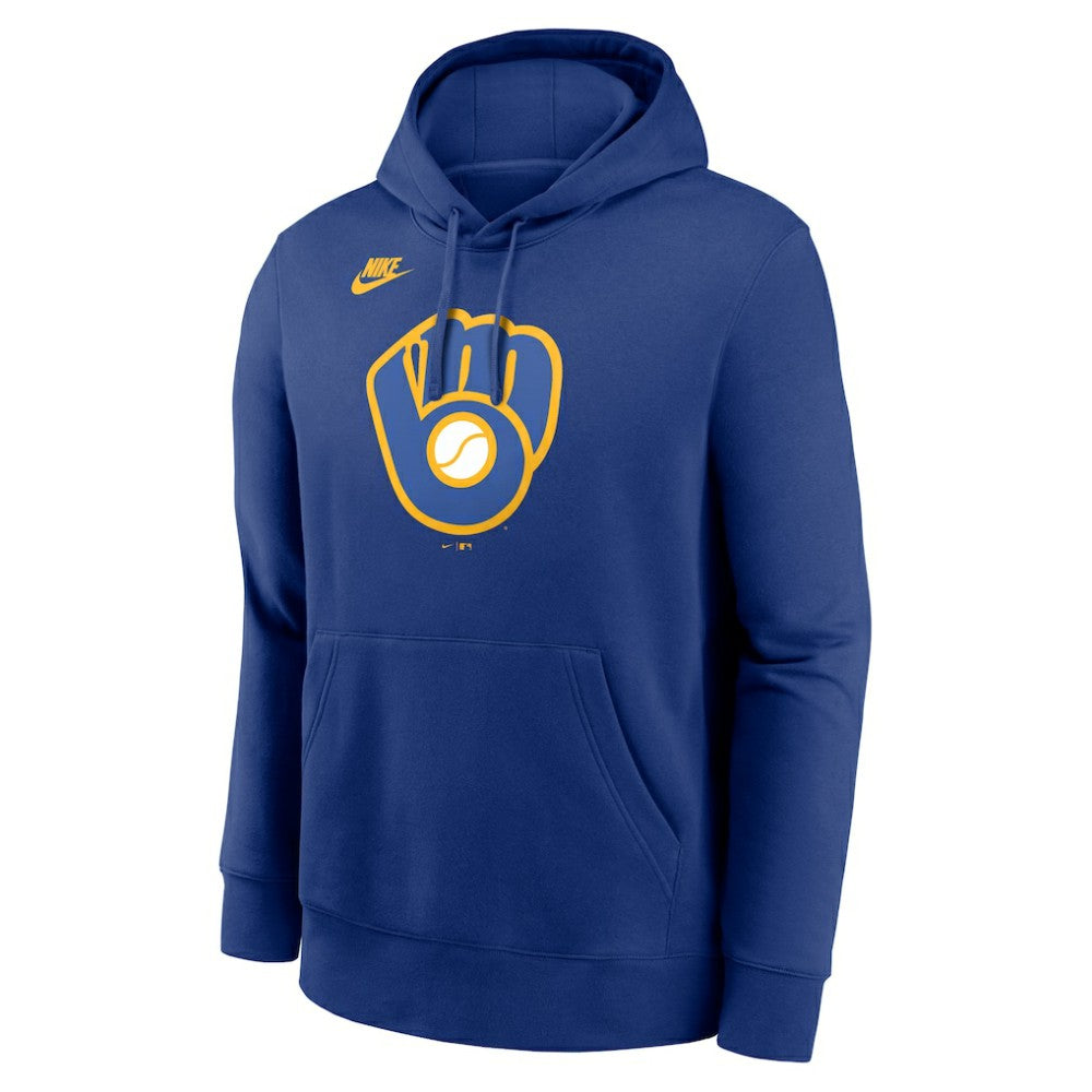 Milwaukee Brewers Cooperstown Collection Logo Club Hoodie - Royal | Nike