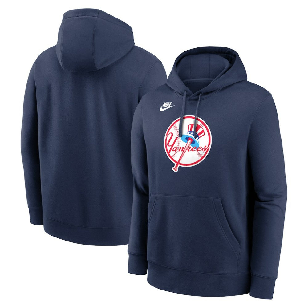New York Yankees Cooperstown Collection Logo Club Hoodie - Navy | Nike