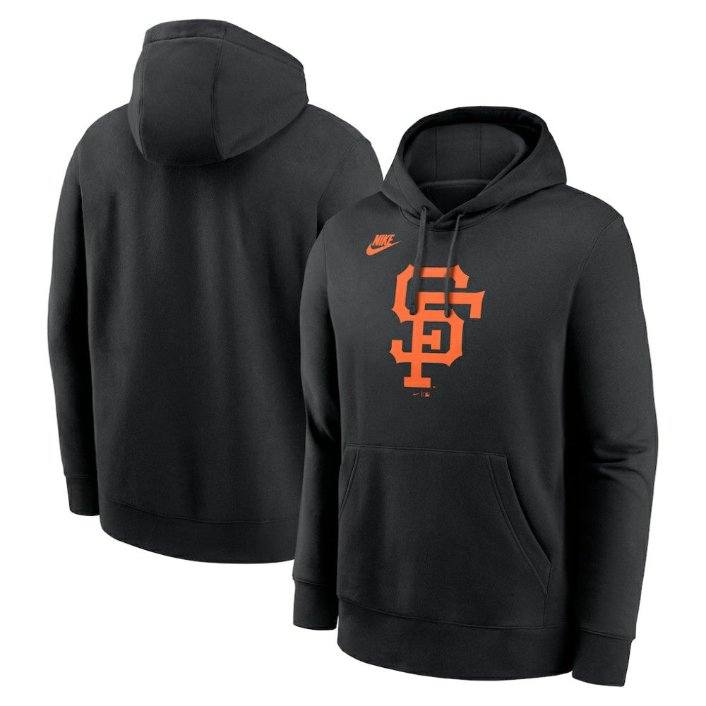 San Francisco Giants Cooperstown Collection Logo Club Hoodie - Black | Nike