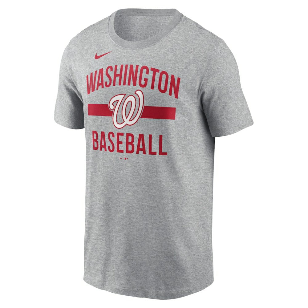 Washington Nationals  Arched T-Shirt - Heather Gray | Nike