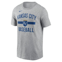 Kansas City Royals  Arched T-Shirt - Heather Gray | Nike