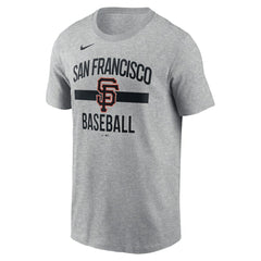 San Francisco Giants Arched T-Shirt - Heather Gray | Nike