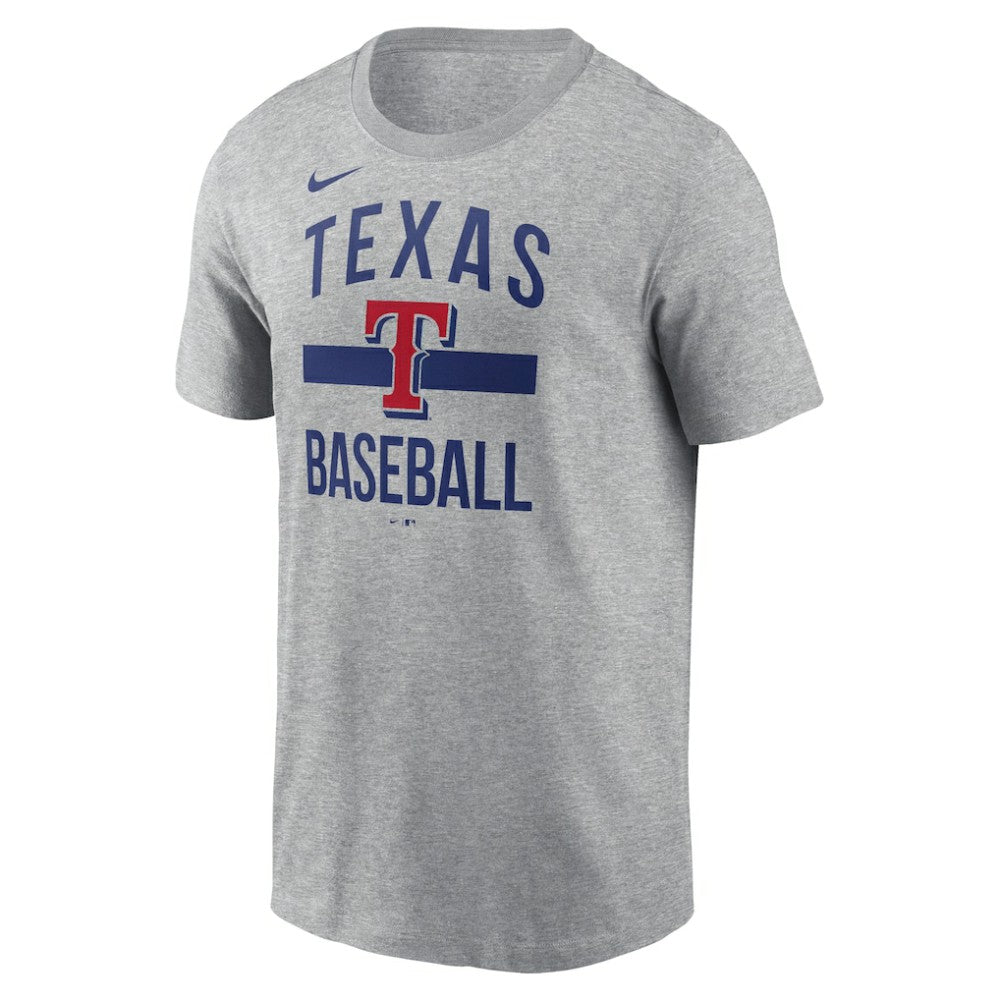 Texas Rangers  Arched T-Shirt - Heather Gray | Nike