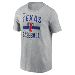 Texas Rangers  Arched T-Shirt - Heather Gray | Nike