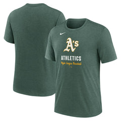 Athletics Logo Tri-Blend T-Shirt - Heather Green | Nike