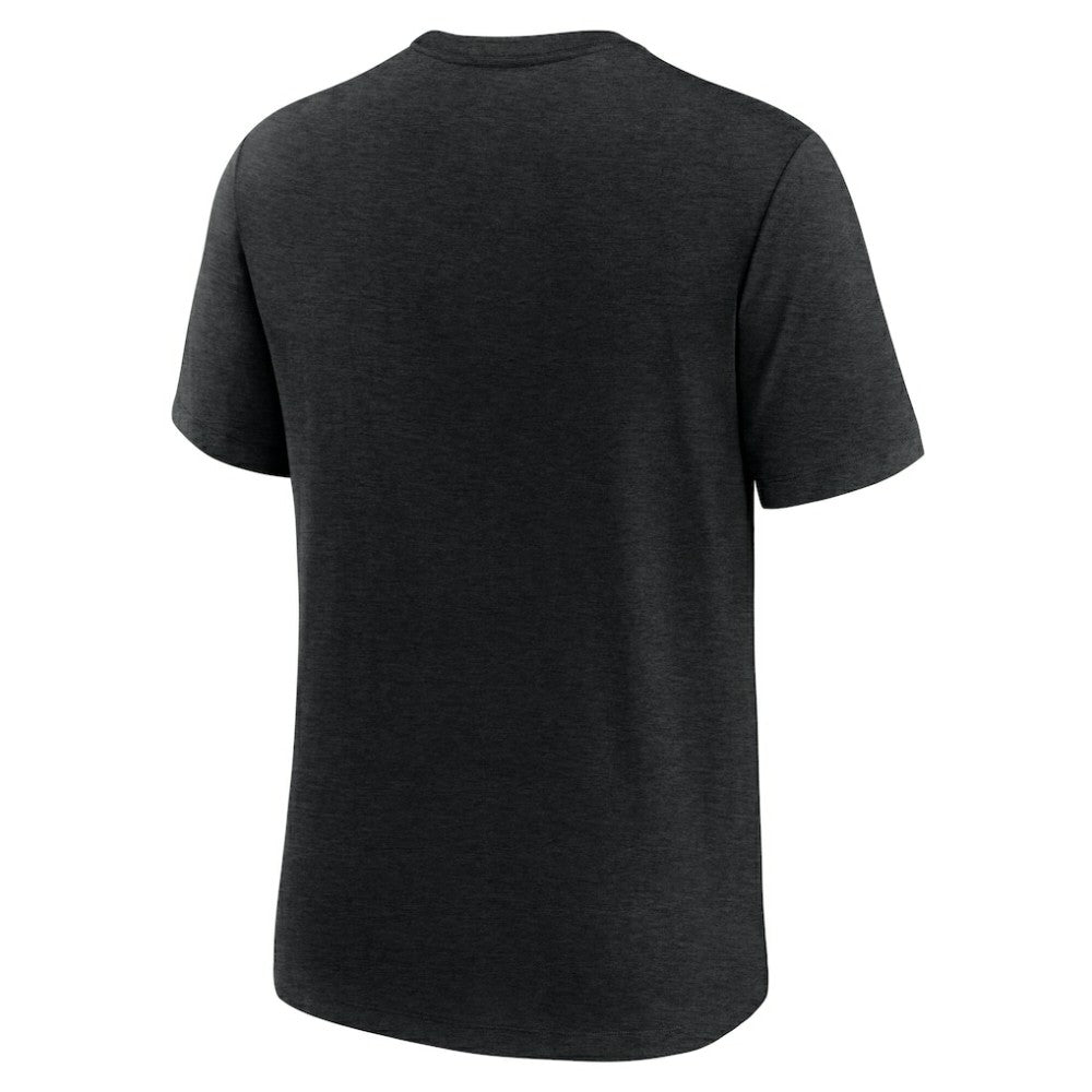 Pittsburgh Pirates Logo Tri-Blend T-Shirt - Heather Black | Nike