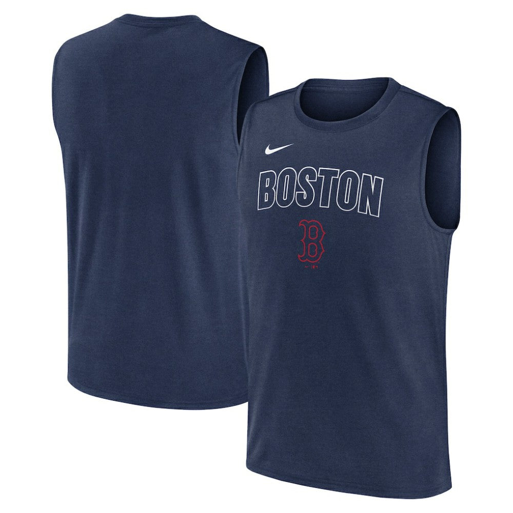 Boston Red Sox Knockout Dri-FIT Muscle Tank Top - Navy | Nike