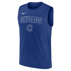 Chicago Cubs Knockout Dri-FIT Muscle Tank Top - Royal | Nike