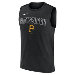 Pittsburgh Pirates Knockout Dri-FIT Muscle Tank Top - Black | Nike