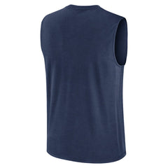 Atlanta Braves Knockout Dri-FIT Muscle Tank Top - Navy | Nike