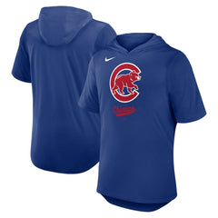 Chicago Cubs Tri-Blend Hoodie T-Shirt - Royal | Nike