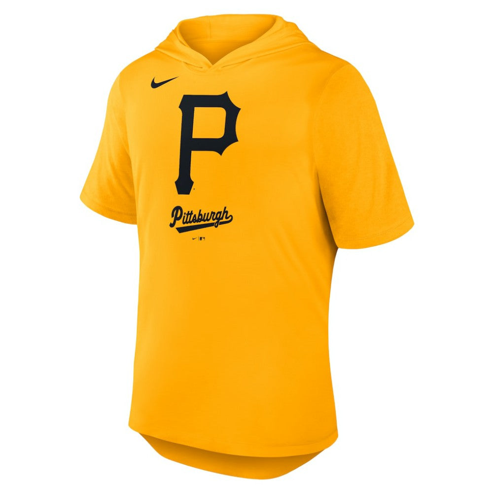 Pittsburgh Pirates Tri-Blend Hoodie T-Shirt - Gold | Nike