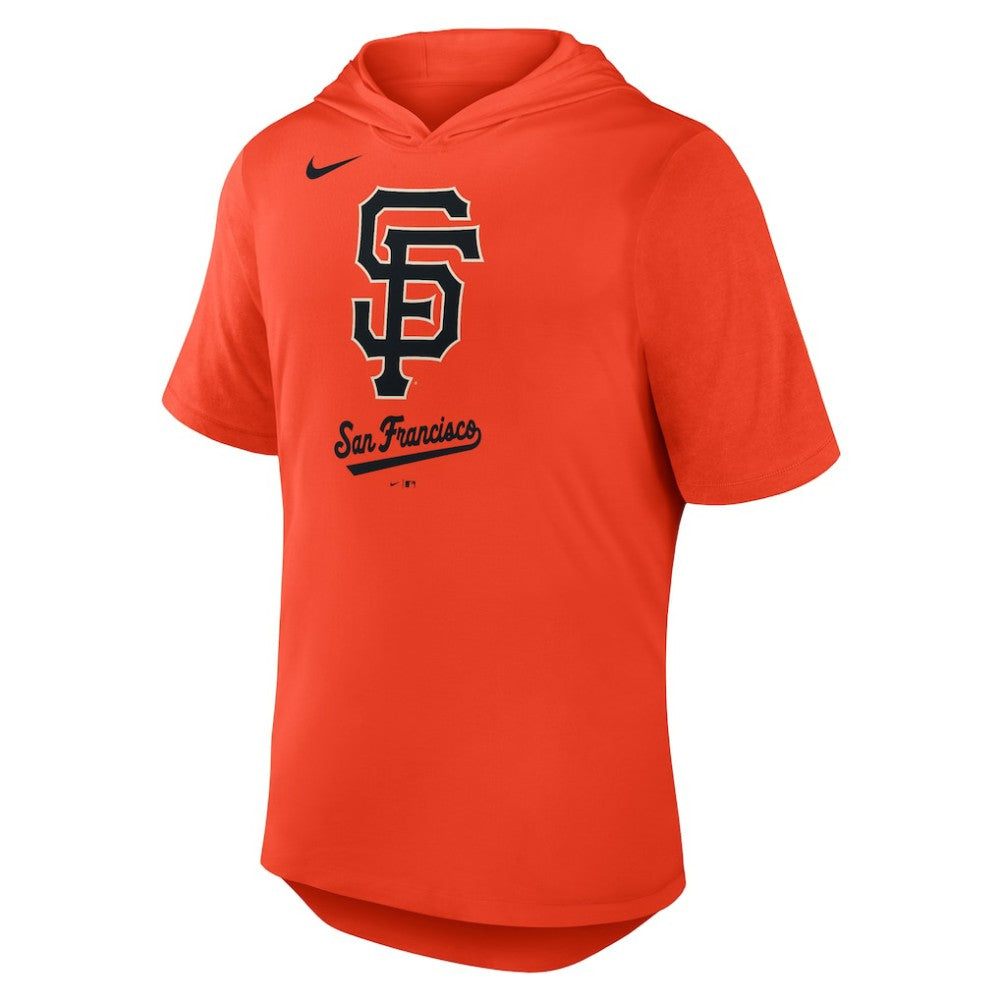 San Francisco Giants Tri-Blend Hoodie T-Shirt - Orange | Nike