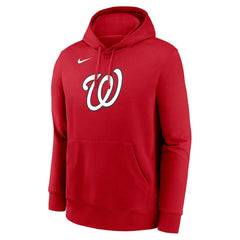 Washington Nationals Logo Club Fleece Hoodie - Red | Nike