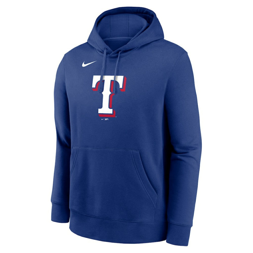 Texas Rangers Logo Club Fleece Hoodie - Royal | Nike
