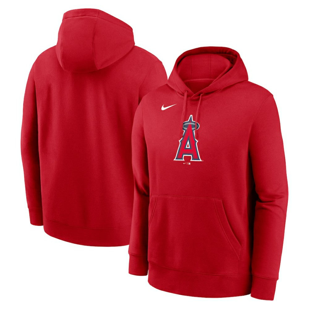 Los Angeles Angels Logo Club Fleece Hoodie - Red | Nike
