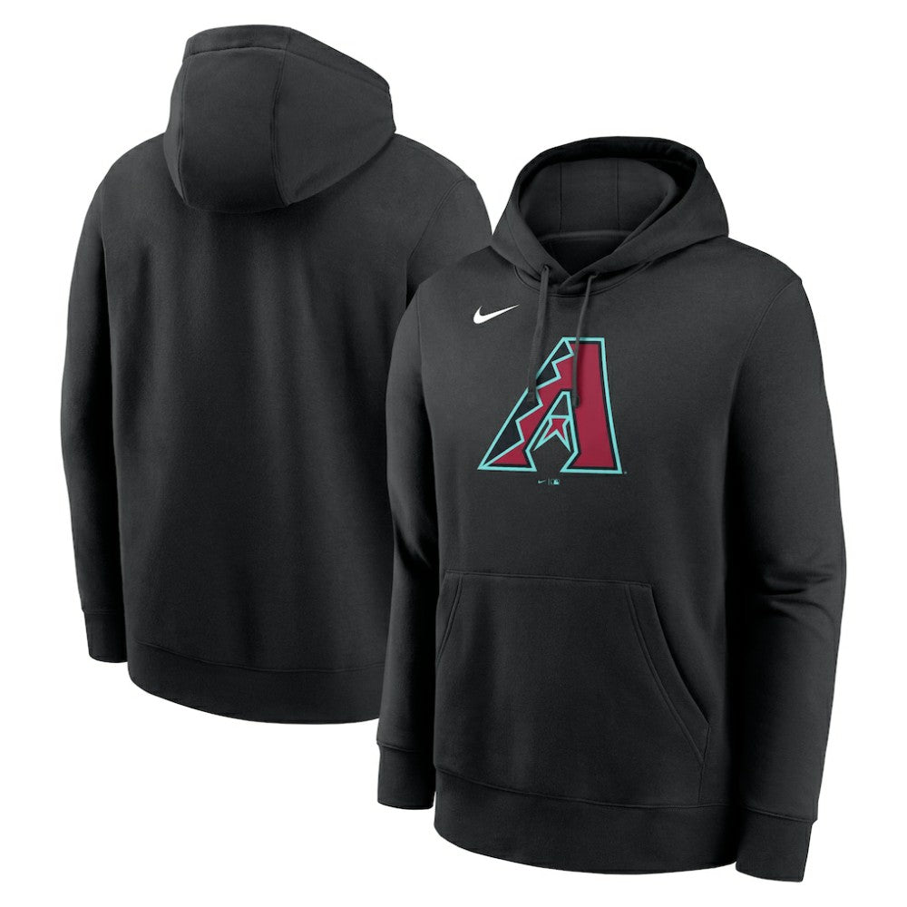 Arizona Diamondbacks Logo Club Fleece Hoodie - Black | Nike
