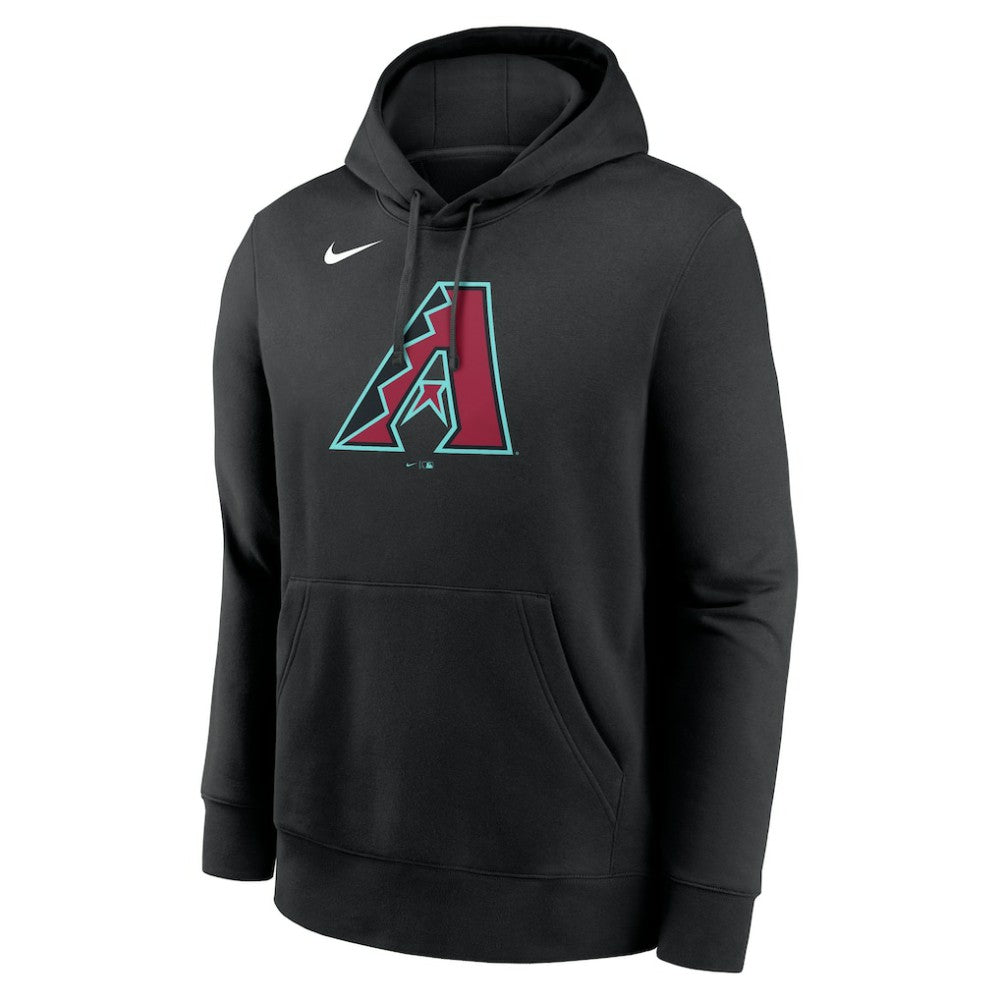 Arizona Diamondbacks Logo Club Fleece Hoodie - Black | Nike