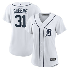 Riley Greene Detroit Tigers Women's Home Replica Player Jersey - White | Nike