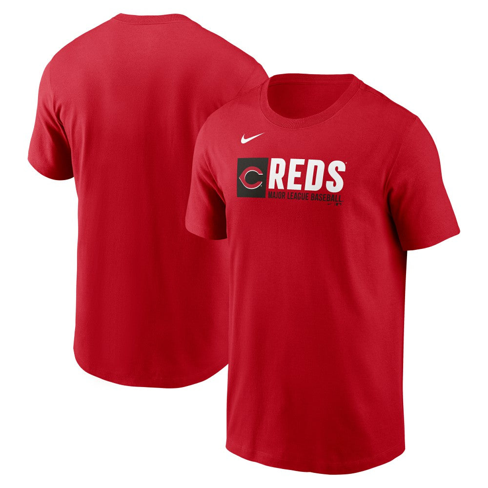 Cincinnati Reds Team Block T-Shirt - Red | Nike