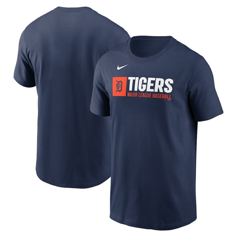 Detroit Tigers Team Block T-Shirt - Navy | Nike
