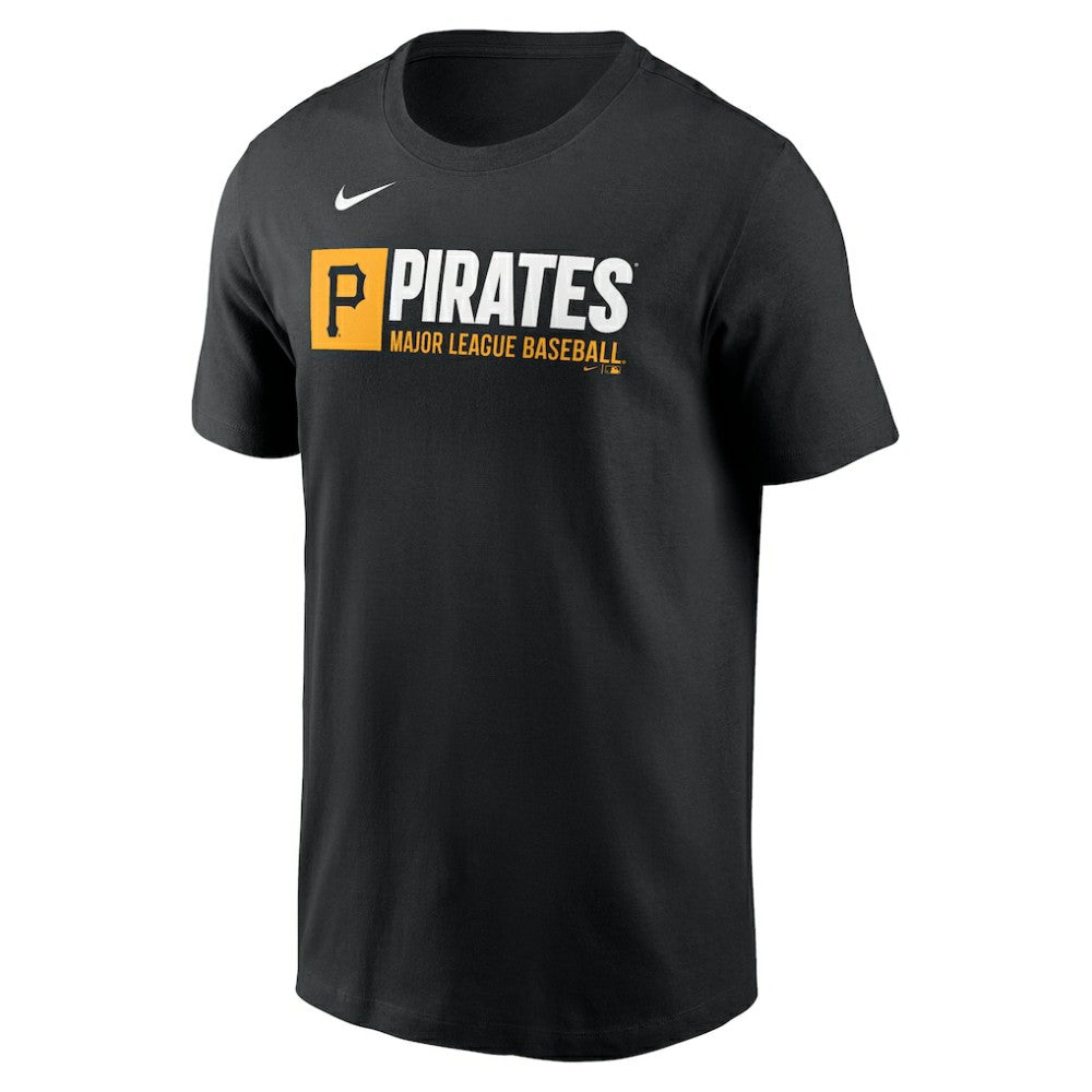 Pittsburgh Pirates Team Block T-Shirt - Black | Nike