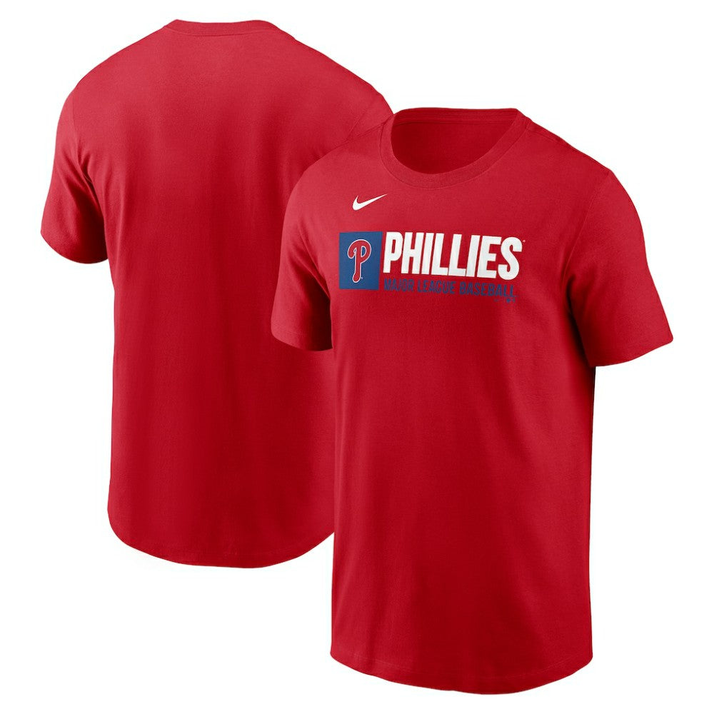 Philadelphia Phillies Team Block T-Shirt - Red | Nike