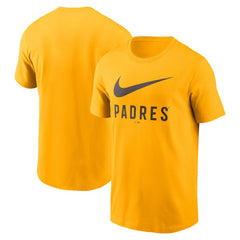 San Diego Padres Swoosh T-Shirt - Gold | Nike