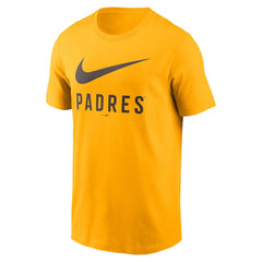 San Diego Padres Swoosh T-Shirt - Gold | Nike